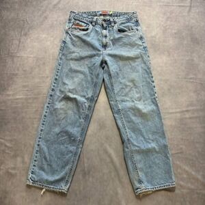 Empyre Loose Fit Skate Jeans Light Wash Wide Leg Baggy Denim Size 30